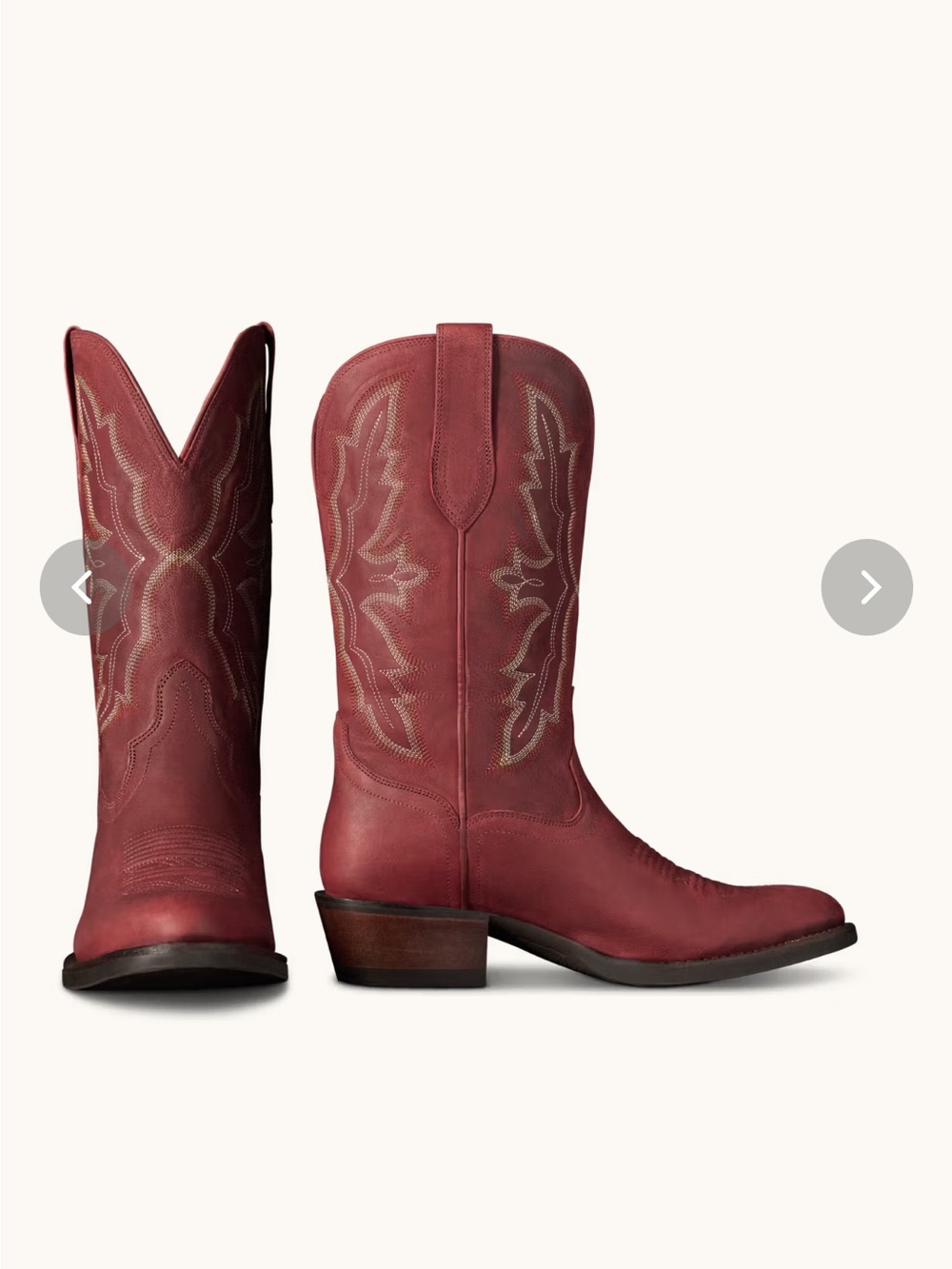 TECOVAS LIKE NEW Red Western Cowboy Boots - Picture 7 of 7